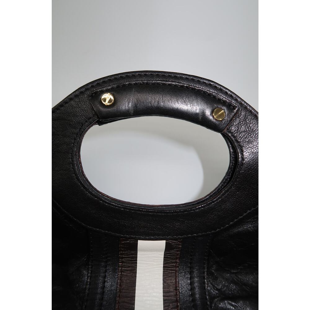 LAMB by Gwen Stefani Quilted Leather Fold-Over Clutch Black OS - Picture 7 of 14